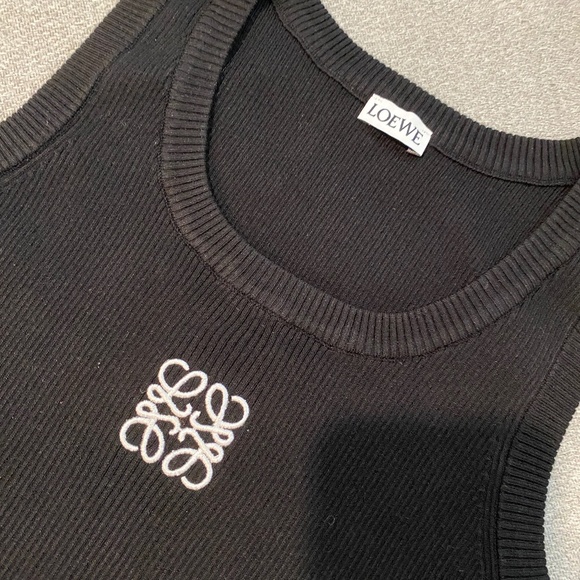 LOEWE Anagram Cropped Tank Top - Picture 3 of 5